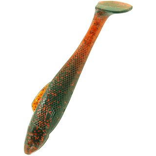 Relax Ohio Shad Gummifisch 5" 12,5 cm 5 Stück 298 motoroil-rot-Glitter