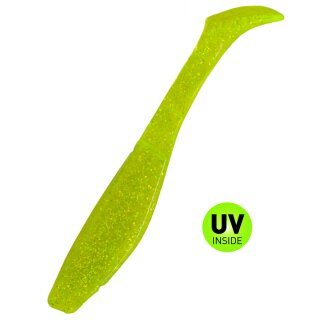 Relax Kopyto Shad 8L" 20 cm Gummifisch 2 Stück 066 Chartreuse Glitter