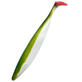 Shadxperts Megalodon 12" 30 cm Hechtköder 113 Reinweiss Boddengrün