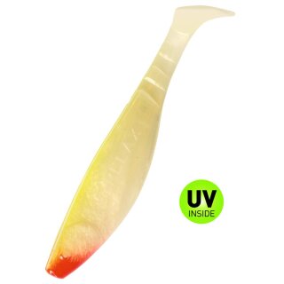 Relax Kopyto Shad Gummifisch 6" 15 cm 5 Stück 030 Goldpearl Fluogelb