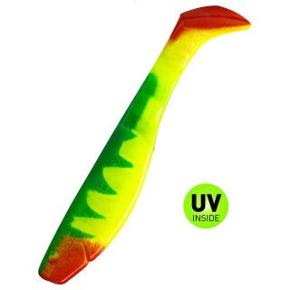 Relax Kopyto 4" Classic Zander Special 5 Stück 059Z fluogelb / Zander blau / red tail