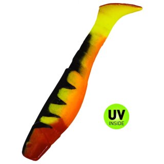 Relax Kopyto 4" Classic Zander Special 5 Stück 055ZO fluogelb / Zander / bauch: orange / red tail