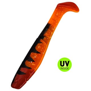 Relax Kopyto 4" Classic Zander Special 5 Stück 122Z fluoorange Glitter / Zander / red tail