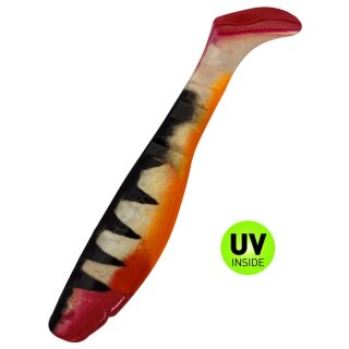 Relax Kopyto 4" Classic Zander Special 5 Stück 025ZO goldperl / Zander / bauch: orange / red tail
