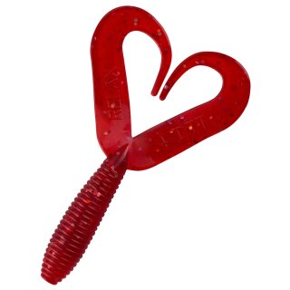 Relax DTT Doppelschwanz Twister 10 cm 10 Stück 076 Transparent Glitter