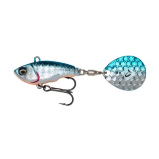Savage Gear Fat Tail Spin 6,5 cm 16 Gramm Spin Jig Blue Silver
