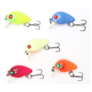 Major Fish Forellen Wobbler UL Set 5 Stück 2,8 cm 1.5 Gramm