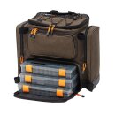 Savage Gear Specialist Rucksack mit Boxen 40cm x 38 cm x 23 cm