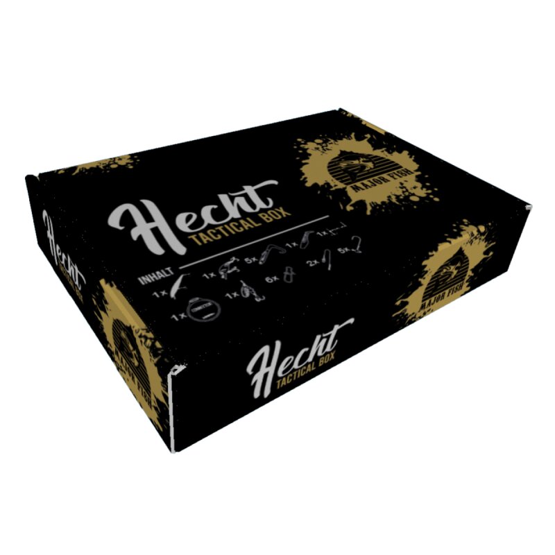 Major Fish Hecht Tactical Box 24- teilig Gummifische Hardbaits Set