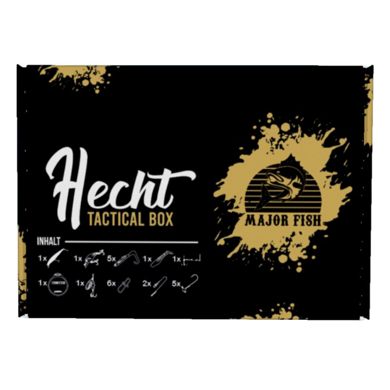 Major Fish Hecht Tactical Box 24- teilig Gummifische Hardbaits Set