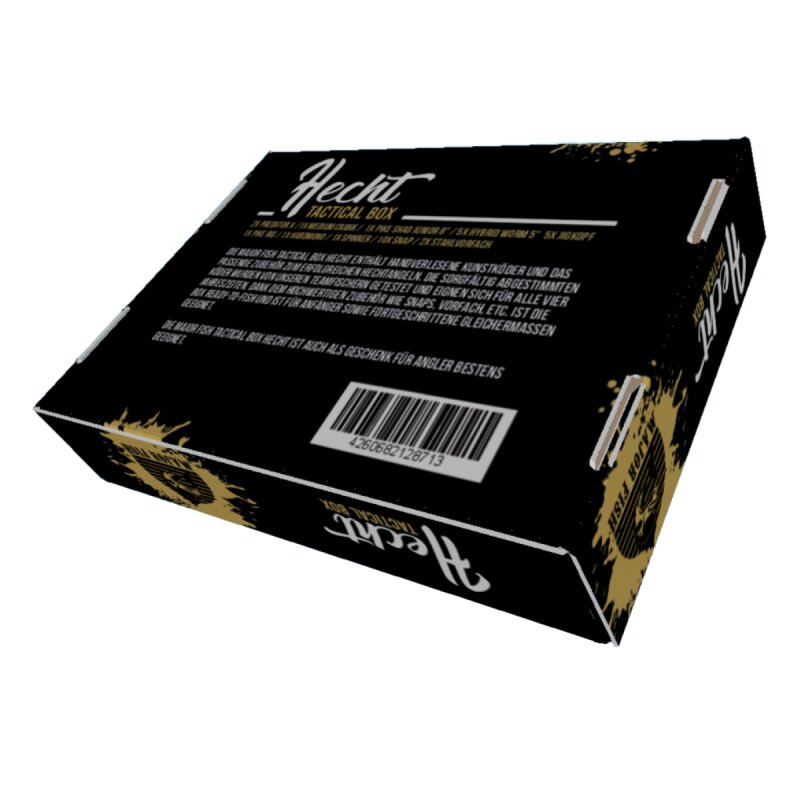Major Fish Hecht Tactical Box 24- teilig Gummifische Hardbaits Set