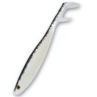 Delalande Fury Shad 5" 13 cm 1 Stück Perlweiss Schwarz