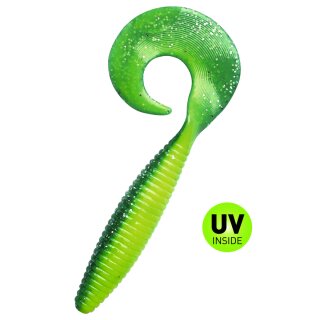 SX Magnum Twister 6" 16 cm 2 Stück Fluogelb Blaugrün