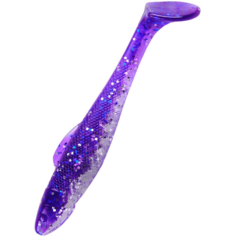 B314 Klar Silber Glitter Violett