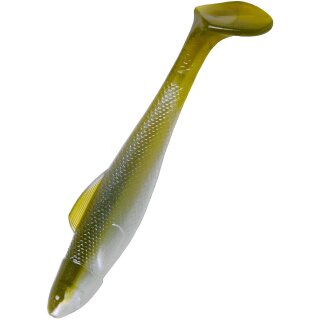 Relax Gummifische Ohio 4" 10 cm 5 Stück L585 Green Pumpkin Pearl
