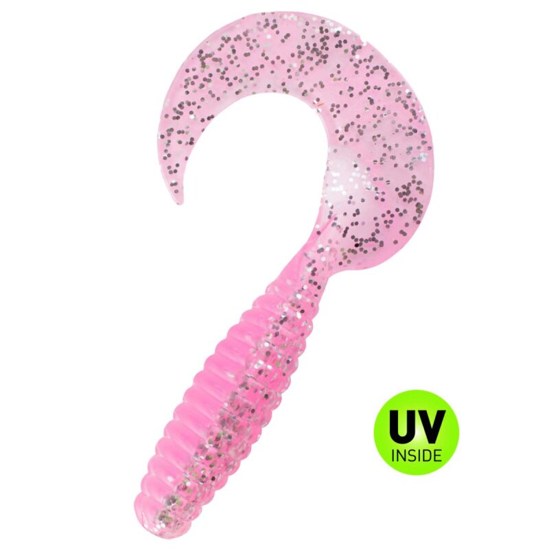 Relax Xtra Fat Grub 5,5" 5 Stück B300 bubblegum/ klar silber glitter