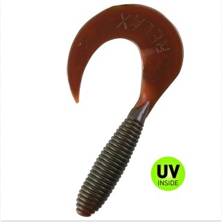 Relax Twister Barsch Zander 10 cm 10 Stück 032 Motoroil