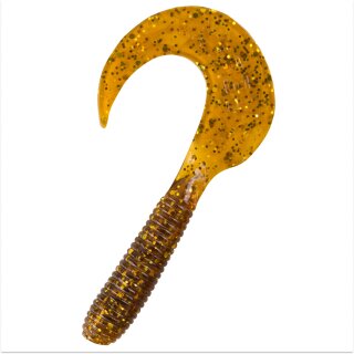 Relax Twister Barsch Zander 10 cm 10 Stück 101 Klar Bernstein Glitter