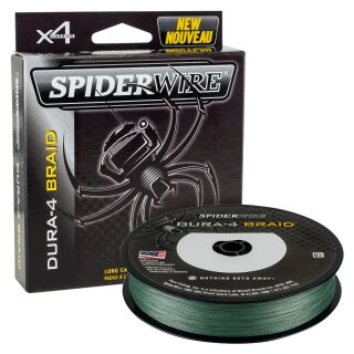 Spiderwire DURA-4 Braid geflochtene Schnur moss green 150 Meter 0.10 - 9,1 kg