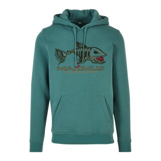 Maximus Angelhoodie Pullover Hoody mit Fisch Motiv Pale Leaf - Größe L