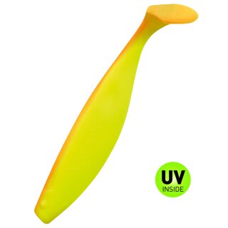 Shadxperts Xtrasoft 7" 18 cm Hecht Gummiköder 2 Stück Fluogelb Orange
