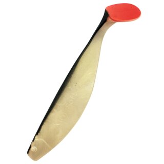 Shadxperts Xtrasoft 7" 18 cm Hecht Gummiköder 2 Stück Goldperl Schwarz