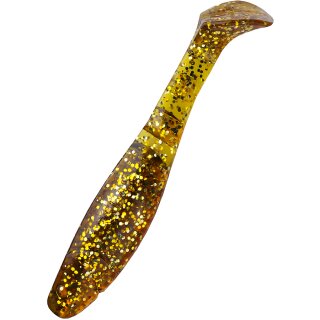 Relax Kopyto 4L 10 cm Gummifische 10 Stück 220 Klar Bernstein Glitter