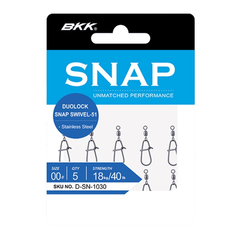 BKK Duo Lock Snaps mit Wirbel 5 Stück 3