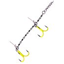 Major Fish Heavy Stinger Pike Rig UV Gelb
