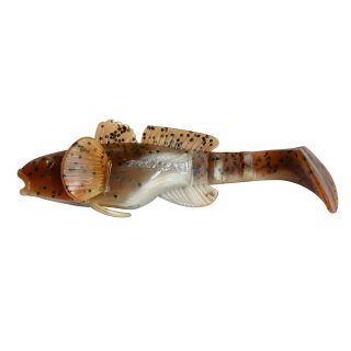Shadxperts Bullhead 3,5" 10,5cm Schwarzmeergrundel Shad 5 Stück B072 Perlweiss Olivebraun Glitter