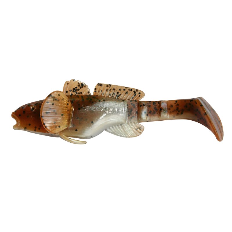 Shadxperts Bullhead 3,5" 10,5cm Schwarzmeergrundel Shad 5 Stück B072 Perlweiss Olivebraun Glitter