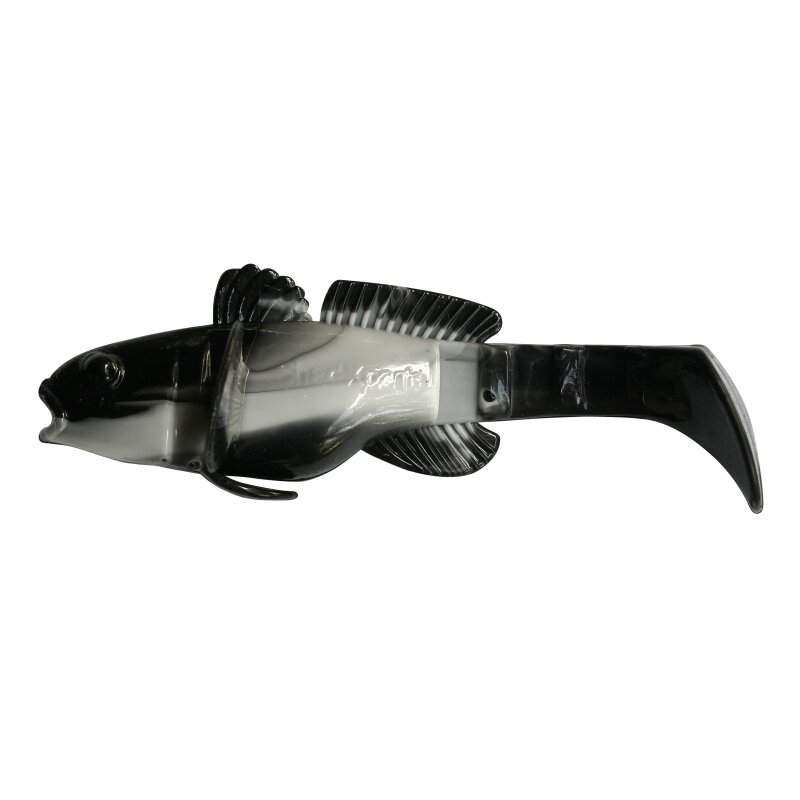 Shadxperts Bullhead 3,5" 10,5cm Schwarzmeergrundel Shad 5 Stück B016 Reinweiss Schwarz