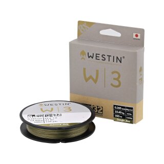 Westin W3 Deadbait 8-Braid geflochtene Schnur 300 Meter 0,285MM 19,4KG