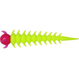 Westin Greedy Worm 5,5 cm 8 Stück Gelb/Pink - Knoblauch