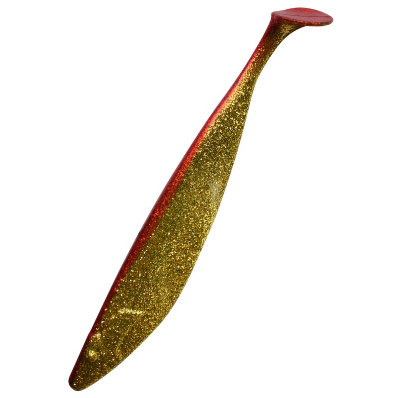 079 Red Shad / Klar gold-Glitter / rot