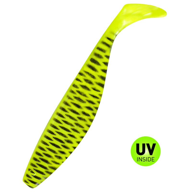 090 Fluogelb Schwarz gestreift