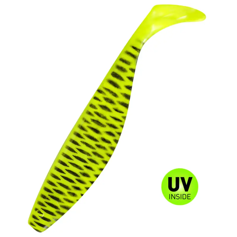 090 Fluogelb Schwarz gestreift