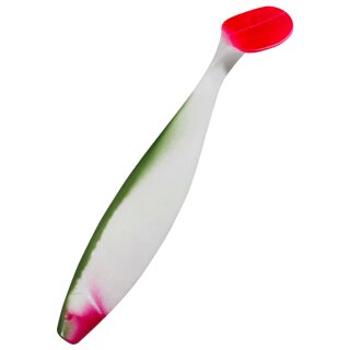 Relax Kopyto Shad 9" 23 cm Gummifisch 113 Reinweiss - boddengrün