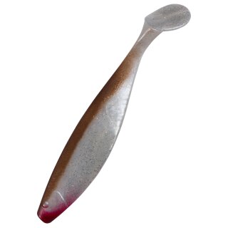 Relax Kopyto Shad 9" 23 cm Gummifisch 166 Perlweiss-glitter-braun