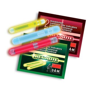 DAM Knicklichter Großpackung 50x2 Stück Gelb Grün