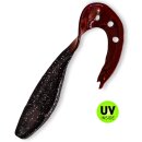Delalande Sandra Twister 6" 15 cm Schwarz-Rot Glitter