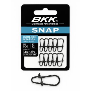 BKK Duolock SNAP-52 Black Nickel 000 - 12 Stück