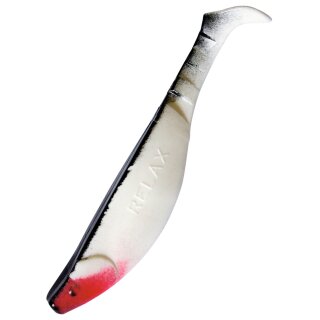 Relax Kopyto Shad Gummifisch 6" 15 cm 5 Stück 002 Schwarz Weiss