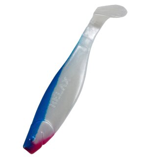 Relax Kopyto Shad Gummifisch 5" 12,5 cm 5 Stück 011 perlweiss / blau