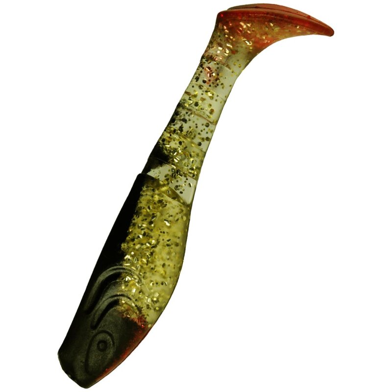 078R Klar gold Glitter / schwarz / red Tail