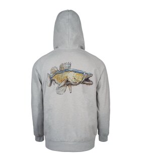 BKK Angelpullover Hoodie Zander Grau