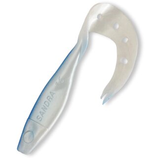 Delalande Sandra Twister 7" 18 cm Perlweiss Blau