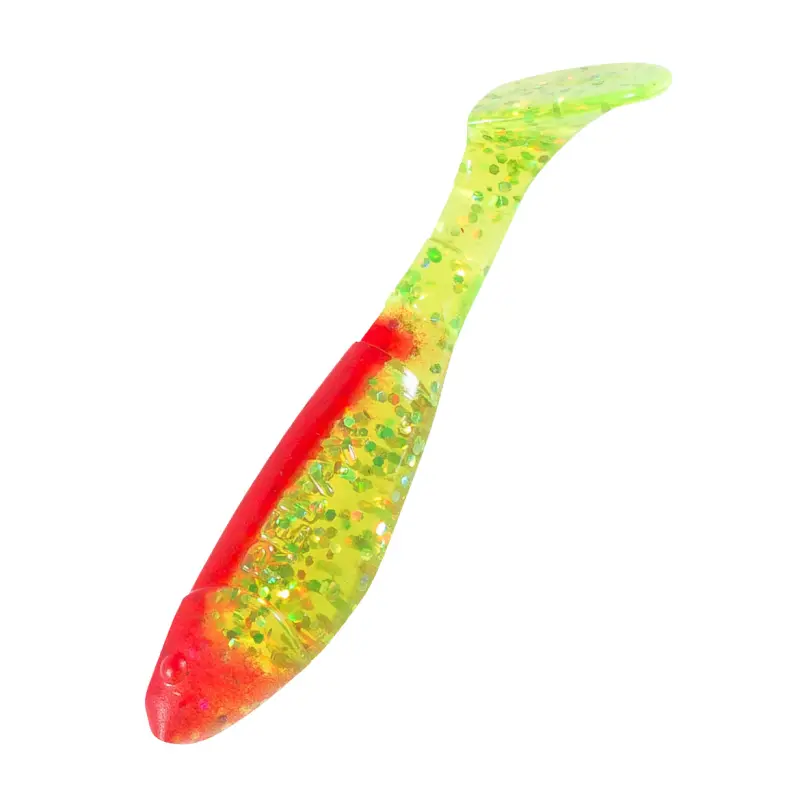 068 grün(chartreuse)-Glitter / rot