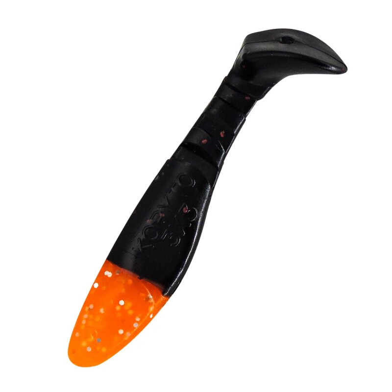 Relax Kopyto 3" 8 cm 25 Stück (SX Kopyto-Classic 3" ca. 8,0 cm) 204OH schwarz-rot-glitter / orange head