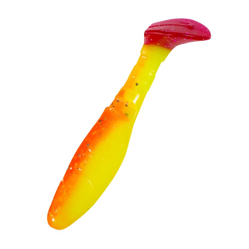 B033RT fluogelb/orange-silber Glitter/red tail